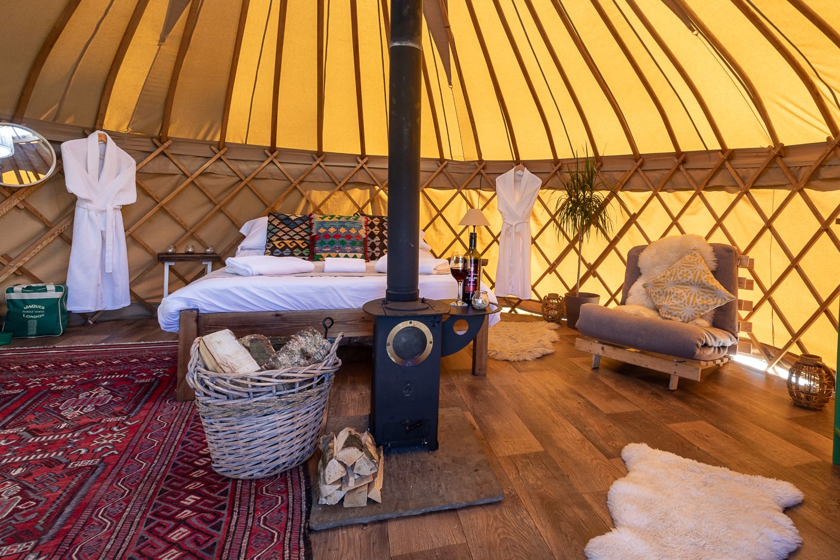 Glamping in North Yorkshire, Northern England Yurtshire Fountains
