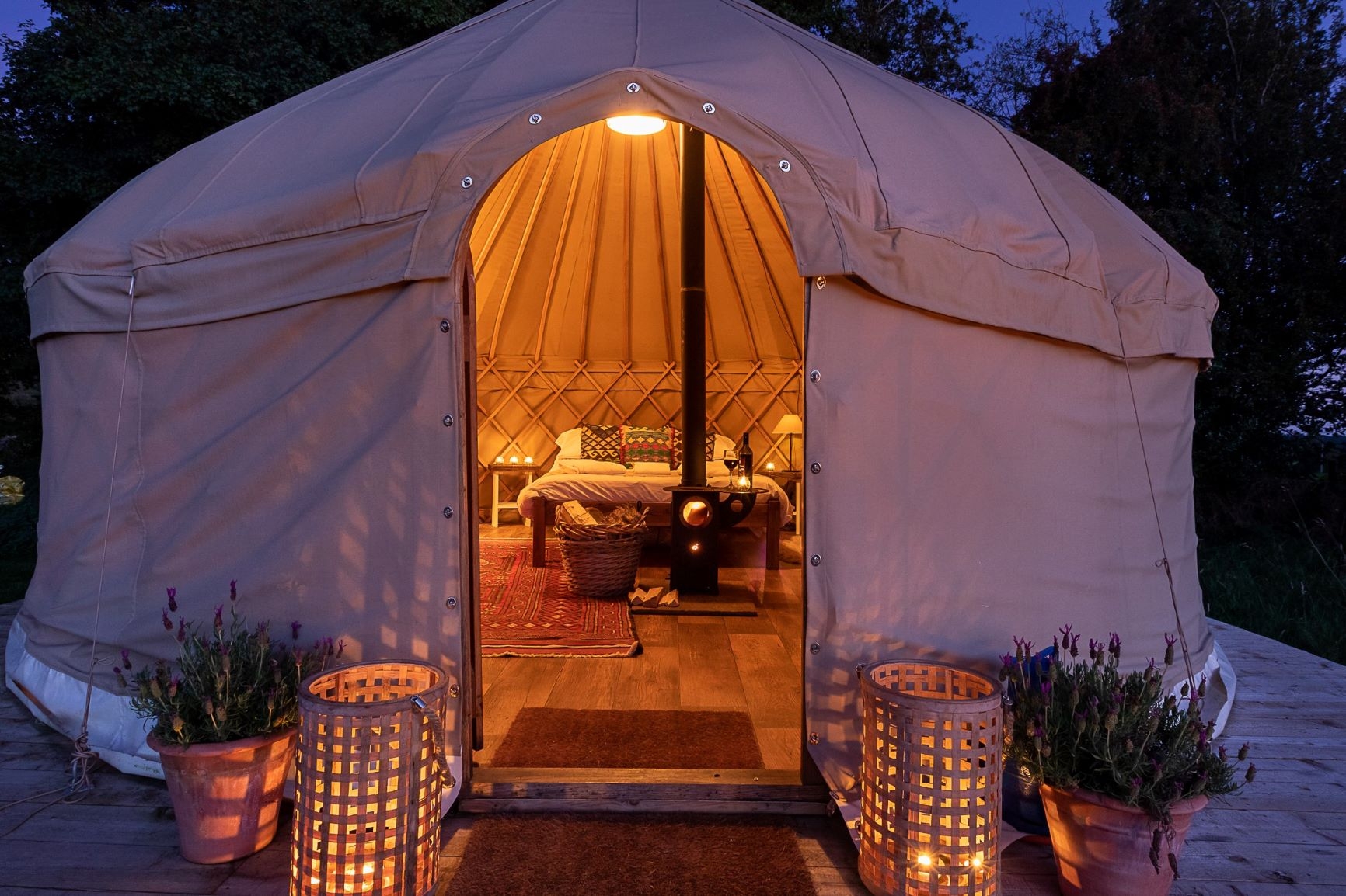 Glamping in North Yorkshire, Northern England Yurtshire Fountains